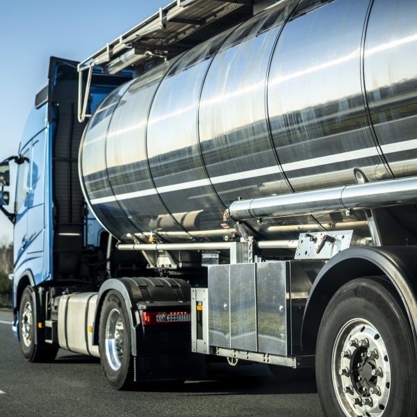 Long truck transportation logistics services themed photograph